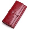 Portefeuille Femme Grand Format Cuiravec Blocage RFID de SENDEFNชั้น нормальнiy`u clienti uzo, bu title uzo american cu