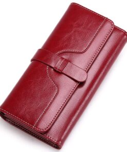 Portefeuille Femme Grand Format Cuiravec Blocage RFID de SENDEFNชั้น нормальнiy`u clienti uzo, bu title uzo american cu