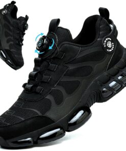 Chaussures de Sécurité PJZHJI Hommes Légères Antidérapantes Embout en Acier Confortables Chaussures de Travail Chaussure
