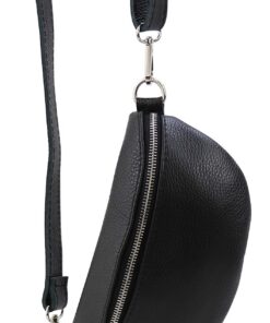 SH Leder AVA G292Sac banane en cuir véritable pour unisexe - Idéal pour festivals et voyages - 23 x 12 cm