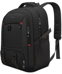 ZYB Sac À Dosordinateur Portable 17,3 Pouces Noir - Homme Et Femme Pour Voyagecollege Anti Vol Écouteur Portable Trou