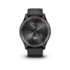 Garmin vívomove Trend - Montre connectée hybride - Gris avec bracelet noir