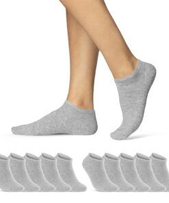Chaussettes Basses Lot de 30 Noir Blanc Gris Coton Homme Femme |.sockenkauf24