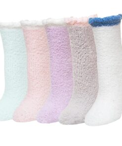 Chaussettes Chaudes PutUo Femme Hiver Épaisses Thermiques pour Cadeau de Noël 36-42