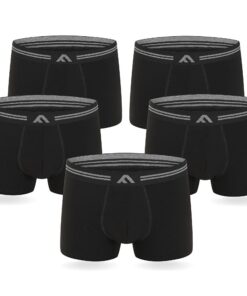 Lot de 5 boxers très doux en bambou pour homme | Confort et écologie | FM London | OEKO-TEX STANDARD 100