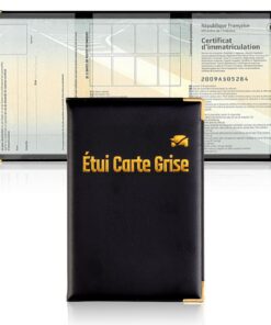 Pochette Carte Grise Forme 3 Volets Étui pour Conducteur Élément Sécurité 13,5X27cm Assurant Pochette Permis De Conduire