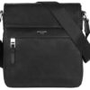 David Jones Sac Homme Cuir Véritable - Sac Bandoulière Porté Epaule Croisé - Style Style Cuir Véritable - Sac Multipoche