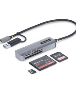 StarTech.com Lecteur de Cartes Mémoire Multi-Média Compatible avec Tous OS, Lecteur de Cartes SD/microSD/CompactFlash US