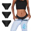TIICHOO Culottes menstruelles sans couture pour flux très abondant - Lot de 3 - Convaincantes pour les femmes - Oeko-Tex