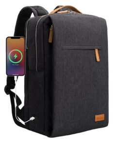 Sac à dos HP pour Femme Voyage Noir, 22L Sac Professionnel Homme, Port USB et Poche Humide pour Ordinateur Portable 15,6