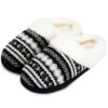 AONEGOLD Pantoufles Femmes Hiver Mémoire de Mousse Doublure en Peluche Chaussures Maison Antidérapant Intérieur/Extérieu