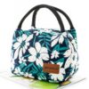 Sac Isotherme Femme 5L - Sac Repas Isotherme Portable | Couleurs et Tailles(Minimalist flowers, S)