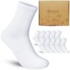 PROPOG Chaussettes Blanches De Sport Coton 36-44 | Homme Femme | Souliers de Marche_running_Tennis | Comfortable et Hygi