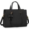 Sac à Main NewHey Femme PU Cuir Grande Capacité Imperméable Noir