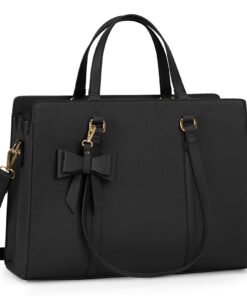 Sac à Main NewHey Femme PU Cuir Grande Capacité Imperméable Noir