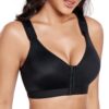 Soutien-gorge Lemorosy fermeture devant postopératoire sans armature réglable pour poitrine forte racerback confort supp