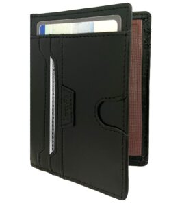 LuxyGo Porte Carte Bancaire en Cuir avec Protection RFID/NFC - 9 Emplacements - Design Compact Élégant - Cadeau Homme/Fe
