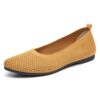 Mocassins respirants HCDZF pour femmes confortables et pratiques en tricot