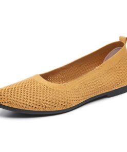 Mocassins respirants HCDZF pour femmes confortables et pratiques en tricot