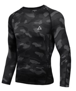 AMZSPORT Maillot de Compression Respirant pour Homme, Séchage Rapide pour Sports d'Extérieur et Intérieur, Global Recycl