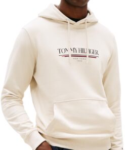Tommy Hilfiger Sweat À Capuche Homme Pullover en Coton