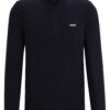 BOSS Hommes Pull en Coton Mélangé Ever-X QZ Zippé Logo Imprimé pour Professionnels Environnement de TravailComfort et St