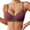 Soutien-gorge push-up confortable et respirant pour femme avec armatures trois rangées, bustier de soutien haute courbe
