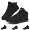 Schuvox Bottines Hiver Femelles Chaudes Fourrées Antidérapantes Bottes de Neige Minimalistes Semelle Zéro Drop