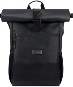 Sac à dos portable RJEU Noir 26L pour Hommes et FemmesavecUSB et antivolCollege