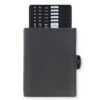 Riva Solo Pelle Portefeuille fin avec compartiment à monnaie [12 cartes] Smart Wallet Hommes et Femmes, Noir Mat, Protec