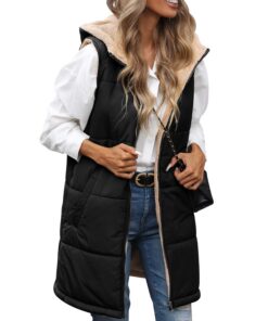 RITOSTA Gilet Femme Automne Hiver chaud RéversibleSherpa Poches Global Recycled Standard