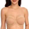 Soutien-gorge DotVol Grande Taille Armature Complet Bretelle Femmes Plusieurs Façons à Porter pour Sport et Office