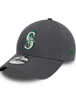 New Era Casquette de Baseball Modèle 39Thirty Gris Visière Incurvée Matériel Extensible MLB Accessoire