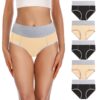 YaSharer Culottes en Coton pour Femmes - Confort, Grande Élasticité et Taille Haute - Lot de 5 - Athlétisme et Relax