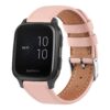 Bracelet en cuir véritable compatible Garmin Venu Sq Music + bracelet de rechange Grande Taille 20mm pour Garmin Venu Sq