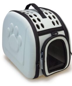 ARQUIVET Sac de transport pliable gris - Grand confort pour chiens adultes et chiots - Appropriate pour tous les petits
