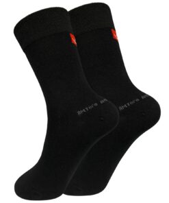 Chaussettes Bambou LOFIR pour Homme et Femme: Ultra Douces et Respirantes - 6 Paires EU 36-50 Noir, Blanc, Gris Foncé, B