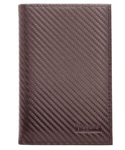 Charmoni Grande Portefeuille pour Homme - Cuir Synthétique Marron - Fonctionnel et Mode - Poches Abondantes pour Cartes