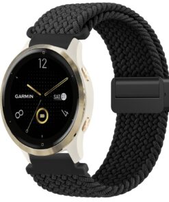 Bracelet en nylon tressé extensible Garmin 18 mm Vivomove 3S Forerunner 255S