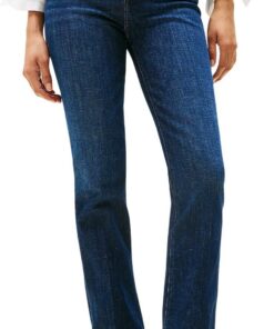 Jean Femme Tommy Hilfiger - Coupe Bootcut Classique, Élastique et Confortable pour une Tenue Élégante au quotidien