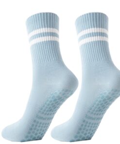 Chaussettes Pilates Yoga Gendewiner En Coton Antidérapantes Taille UE 35-42 Pour Femmes Et Hommes