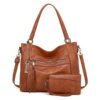BAIGIO Sac a Main Femme PU Cuir Fourre Tout Sac Bandoulière pour Travail Shopping et Voyage
