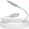 Esiposs Câble Audio iPhone 3,5mm Certifié MFi Compatible avec iPhone 14/13/12/11/X pour Autoradio Casque Enceinte 1,2M A