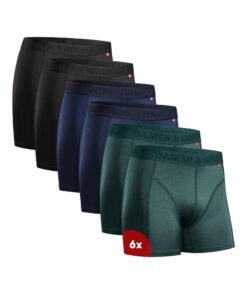 Boxer danish endurance homme sport respirants et doux anti-frottement lot de 6 - caleçon homme coton oecko-tex standard