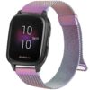 Bracelet Garmin Venu Sq Music en acier inoxydable 20 mm pour homme et femme