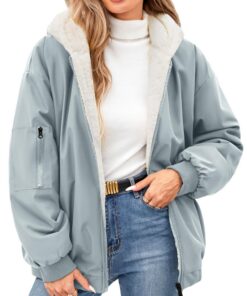Vancavoo Veste Polaire Femme Chaude Global Recycled Standard Hiver Courte Doudoune Épais
