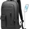 HEROIC KNIGHT Sac à Dos pour Ordinateur Portable et Tablette Imperméable Noir pour Hommes Travail et Voyage