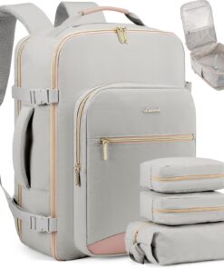 LOVEVOOK Sac à Dos de Voyage Femme Perméable à l'Eau pour Ryanair et Voyage en Avion OEKO-TEX STANDARD 100