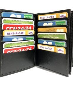 LOLUNA Grand Portefeuille Homme Simili Cuir Souple Pour Hommes - 4 Volets - 20 Cartes - Billet - Monnaie - Permis - Iden