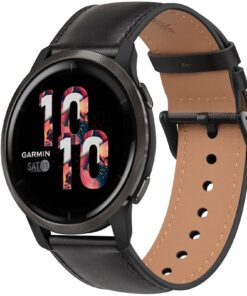 Bracelet de remplacement Xiaomi Mi Watch/Watch S1/S1 Active - Noir Homme/Femme - Cuir 22mm